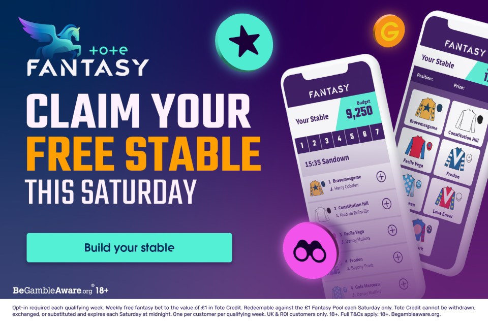 Claim your free £1 Tote Fantasy this Saturday – who’s in your stable?