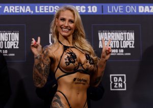 Ebanie Bridges predicts ‘battle of the boobs’ against Avril Mathie as rivals threaten to POP each others’ ‘t***ies’