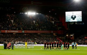 Man Utd and Sheff Utd stars pay emotional tribute to Sir Bobby Charlton at Bramall Lane after England legend’s death