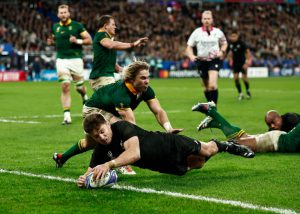 New Zealand 11 South Africa 12: Springboks WIN controversial Rugby World Cup final against 14-man All Blacks