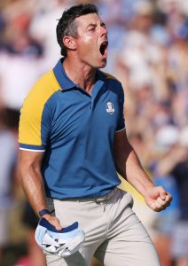 Rory McIlroy fights back tears after crucial win puts Europe on brink of Ryder Cup win hours after car-park bust-up