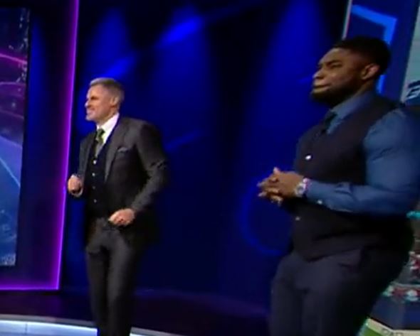 Kate Abdo has Micah Richards and Jamie Carragher in hysterics with savage two-word put-down on CBS Sports