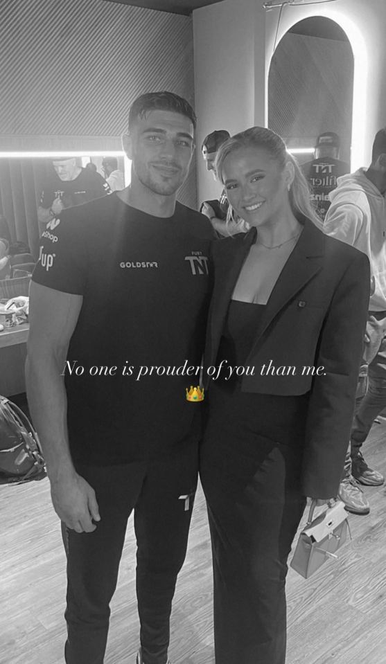 Tommy Fury’s fiancée Molly-Mae breaks silence on KSI fight after she steps out to support him with pal Maura Higgins