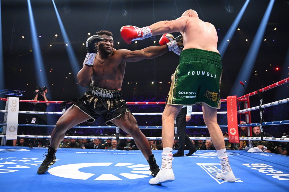 Battered Tyson Fury survives KNOCKDOWN as he labours to controversial points win over MMA star Francis Ngannou