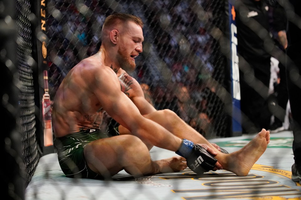 Emotional Conor McGregor fights back tears recalling leg break as he reveals return timeline amid UFC 300 rumours