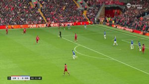 Rarely-seen referee decision made in Liverpool vs Everton leaving TNT Sports commentators confused