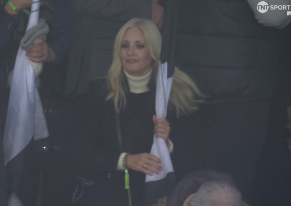 TNT Sports presenter spotted dancing in stands at St James’ Park and waving Newcastle flag on night off