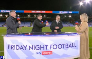 Ange Postecoglou leaves Gary Neville in stitches with brutal put-down after Tottenham’s win over Crystal Palace