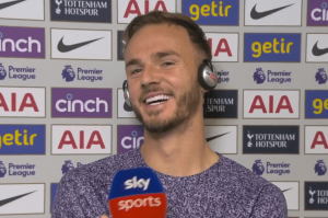 Sky Sports forced to apologise to James Maddison after interference in interview and Spurs star has the perfect response