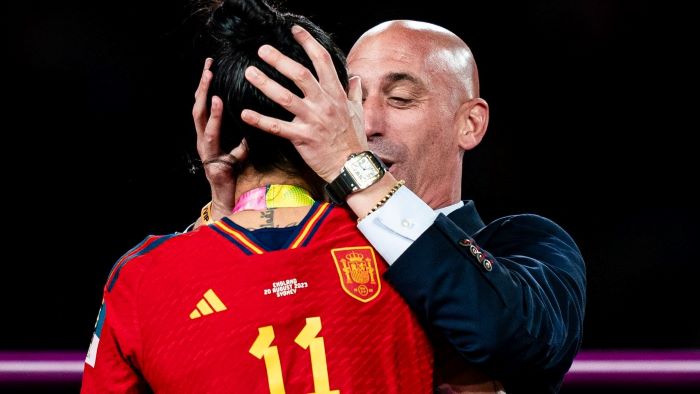 FIFA slams three-year ban on Rubiales for kissing female player