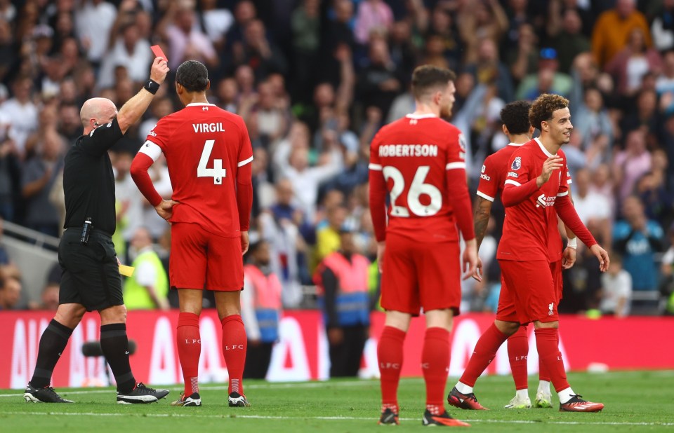 Liverpool set to appeal Curtis Jones’ red card after controversial defeat to Tottenham