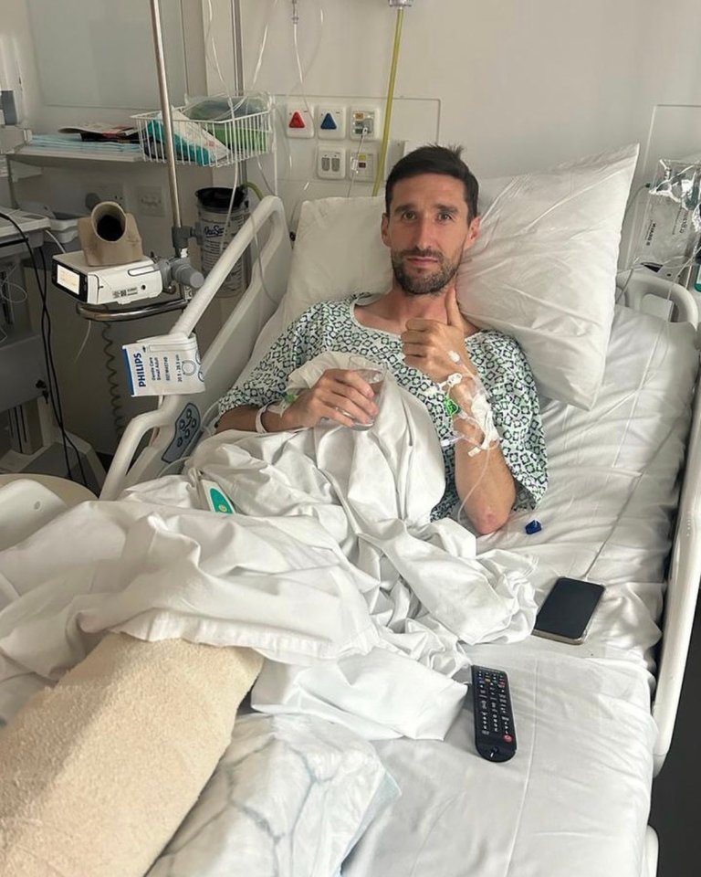 Chris Basham seen for first time since horror injury in hospital bed as Sheff Utd star posts health update