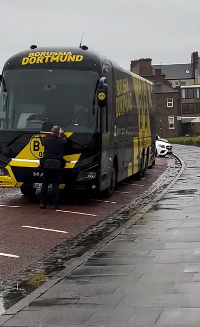 Parking wardens slap Borussia Dortmund’s team bus with £50 fine after 1-0 win over Newcastle United