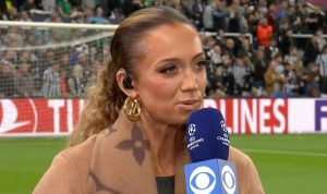 ‘My breasts have never been that big’ – Kate Abdo reacts to awkward photoshopped image shown live on TV