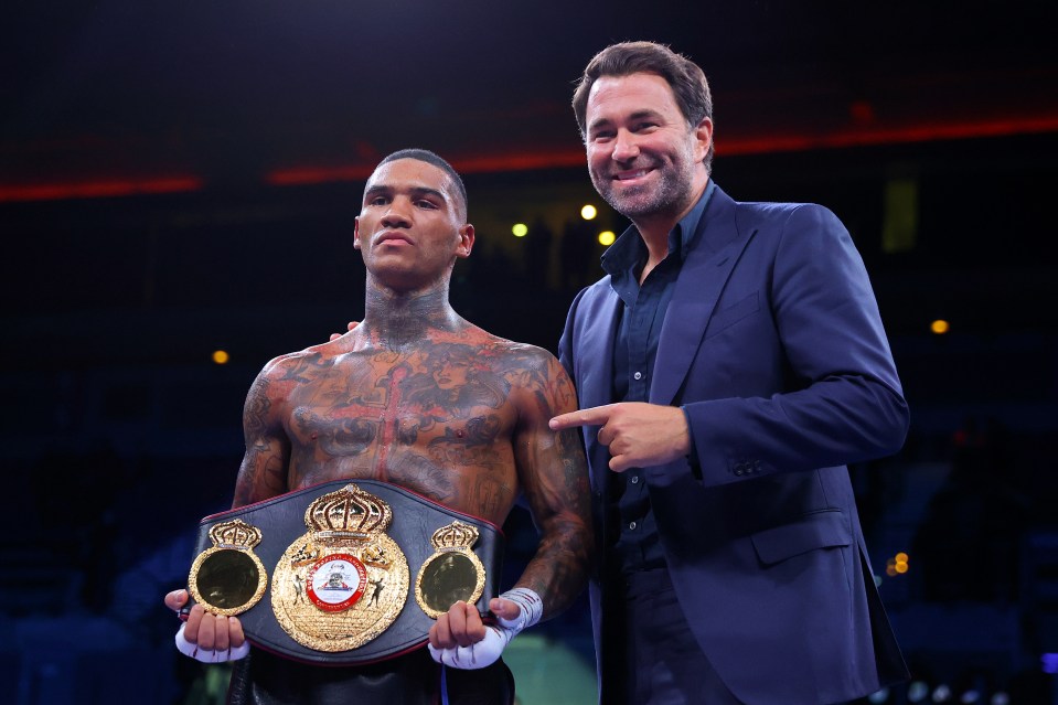 Conor Benn predicts when he’ll ‘flatten’ Chris Eubank Jr as Eddie Hearn reveals target date for grudge fight