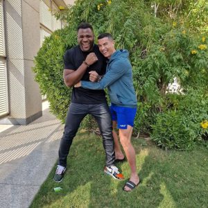 Francis Ngannou thanks Cristiano Ronaldo after football legend gifts UFC icon £110,000 watch ahead of Tyson Fury fight