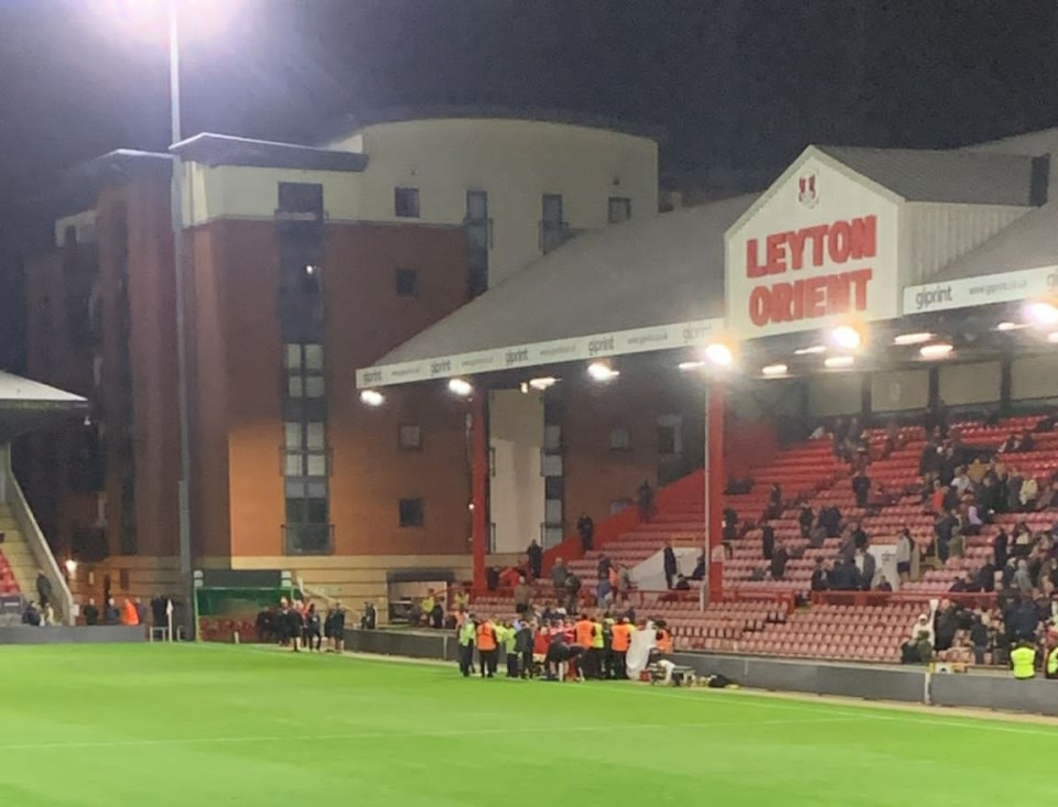 Leyton Orient fan dies after desperate fans invaded pitch and stopped matched so he could get CPR