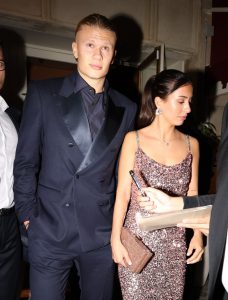 Erling Haaland whisks model girlfriend for romantic meal after winning Gerd Muller trophy at Ballon d’Or awards