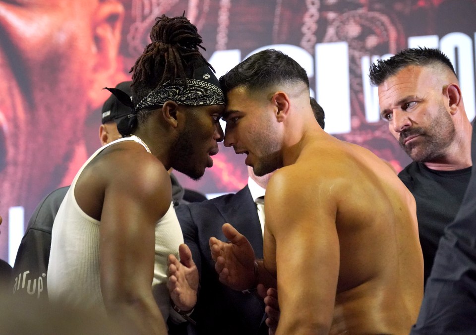 KSI shares ’embarrassing’ CCTV footage which he claims shows Tommy Fury taking his shirt off during confrontation