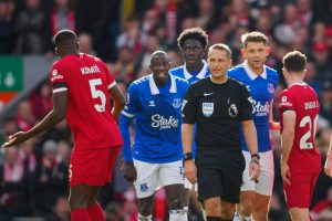 Fans slam ‘rigged’ Merseyside derby as Liverpool star Konate dodges second yellow… then is immediately hauled off