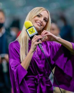 Meet stunning Italian football presenter Cindy Marina who’s a former volleyball star and Miss Universe contestant