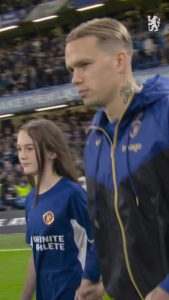 Mudryk’s classy gesture to young mascot before Arsenal clash spotted as Chelsea fans hail his ‘warm heart’