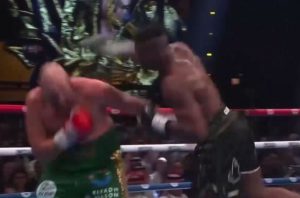 Fans go wild as Francis Ngannou attempts incredible ‘superman punch’ in final round of controversial Tyson Fury loss