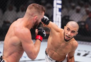 UFC 294: Brit Muhammad Mokaev CHOKES OUT Tim Elliot in stunning submission win just months after gruesome knee injury