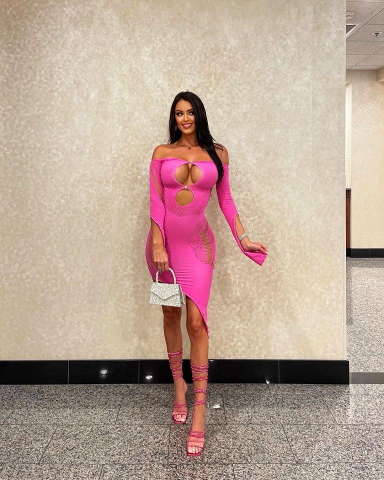 World’s sexiest tennis influencer Rachel Stuhlmann sends fans wild in cut-out dress as they praise her ‘ungodly body’