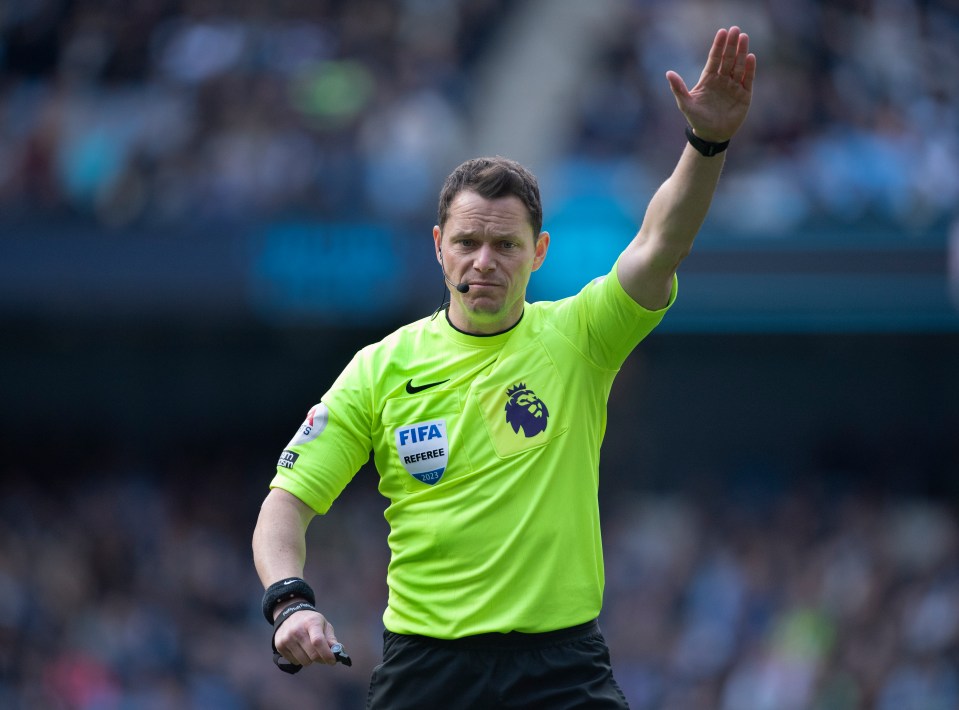 Who are referees Darren England and Dan Cook and why were they stood down?