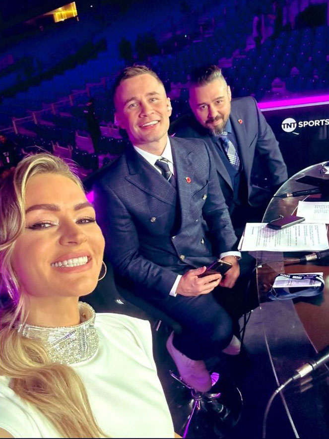 Laura Woods stuns in white outfit for Tyson Fury vs Francis Ngannou as fans say ‘looking classy as always’