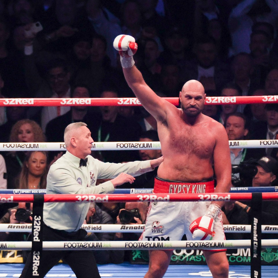 Heartwarming moment Tyson Fury leaves Deji speechless in backstage conversation at KSI vs Tommy Fury