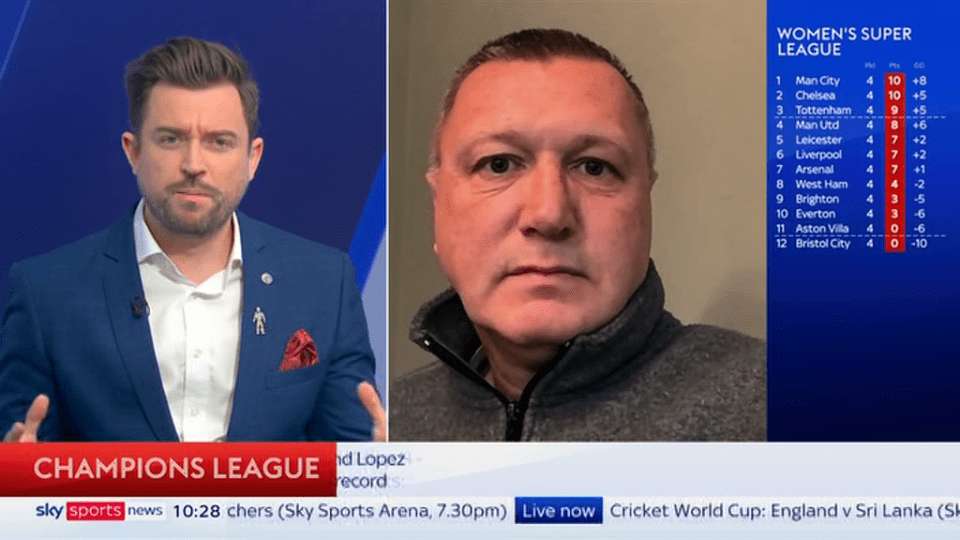 Newcastle legend looks unrecognisable on Sky Sports News as fans are convinced he’s ‘morphed into Mike Ashley’