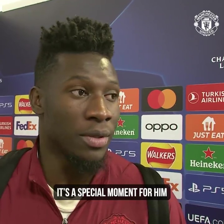 Watch Man Utd legend gatecrash Andre Onana’s live TV interview and leave keeper looking sheepish