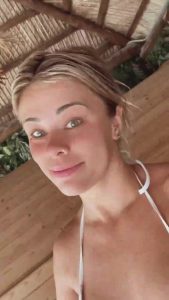 Former UFC and OnlyFans star Paige VanZant gets sweaty in sauna after plunging into icy cold bath in skimpy bikini