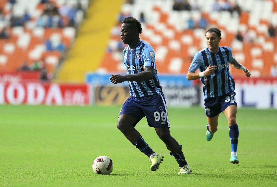 Mario Balotelli shows up forgotten ex-Man Utd star in dream second debut for Adana Demirspor as he scores twice