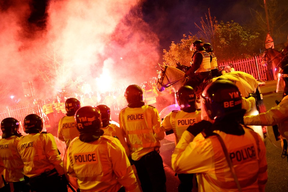 Fans barred from entering Aston Villa vs Legia after three police officers injured in violent clashes with away support