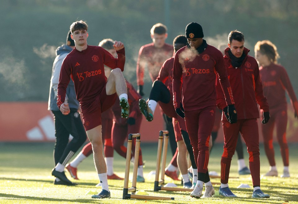 Son of Man Utd icon trains with first-team ahead of crunch Champions League clash with Galatasaray