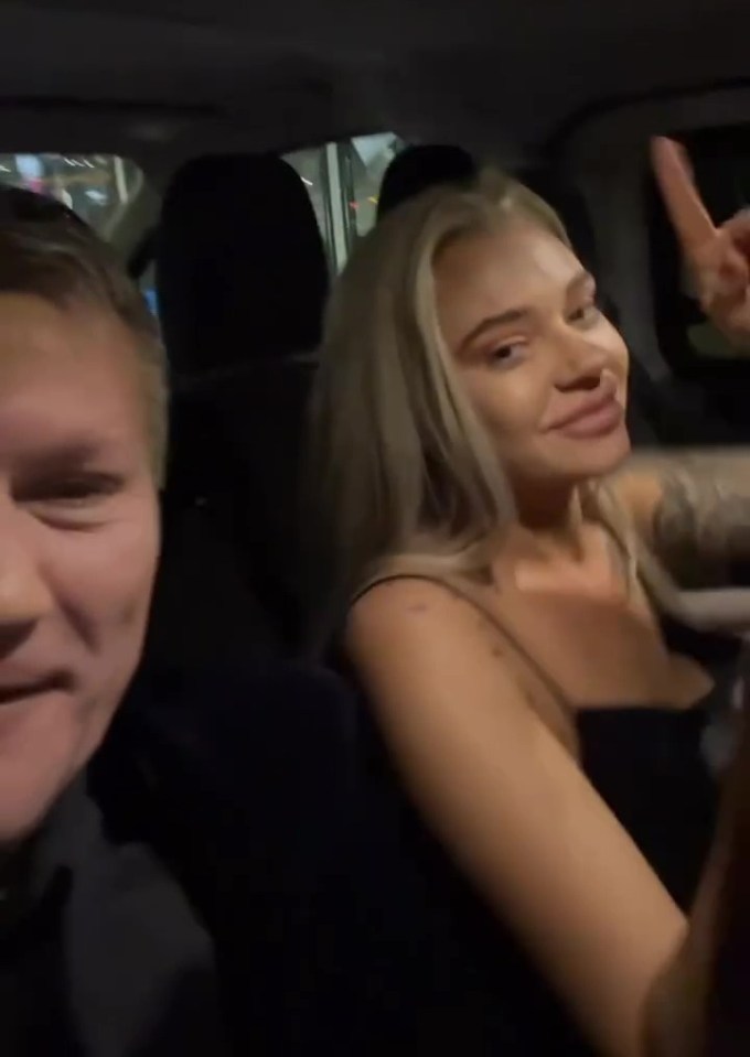 Ricky Hatton enjoys date night with glamorous Playboy model 14 years his junior and shares video of her dancing in car