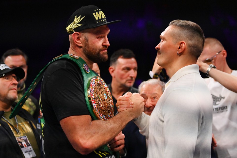 Tyson Fury calls Oleksandr Usyk ‘ugly little sausage man’ before pair even meet at press conference to announce fight