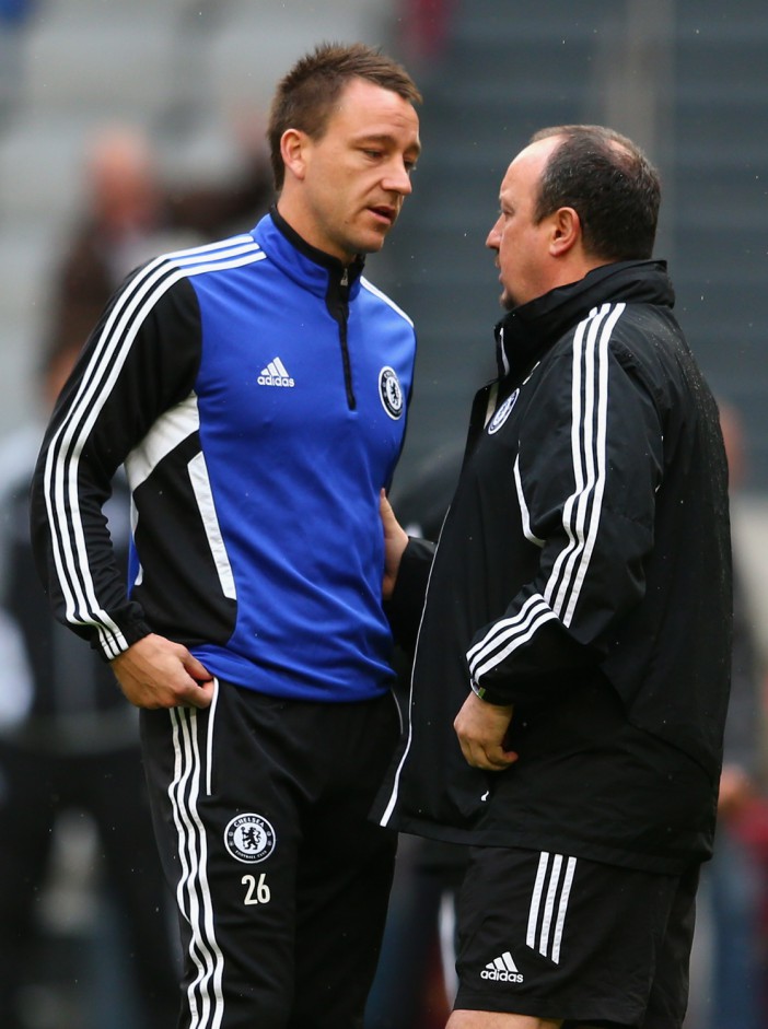 John Terry reveals Chelsea team-mates ‘pulled him back’ after furious dressing room confrontation with Rafa Benitez