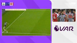 Dutch TV perfectly show optical illusion that could clear up debate over controversial Newcastle winner vs Arsenal