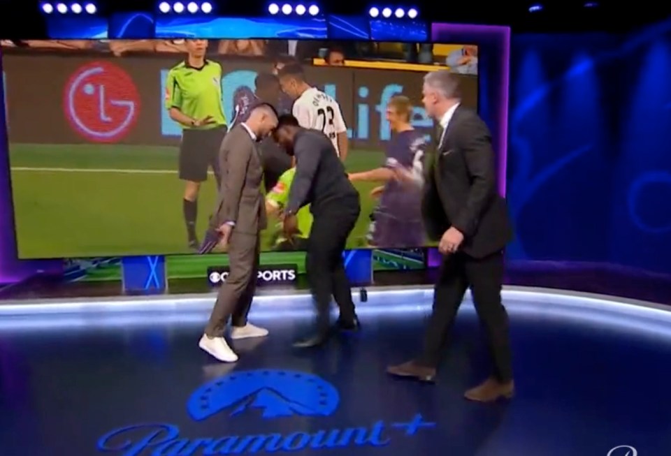 Watch Micah Richards and Clint Dempsey re-enact blazing row during Premier League years in hilarious CBS Sports clip