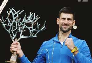 Djokovic beats Dimitrov to win record seventh Paris Masters title