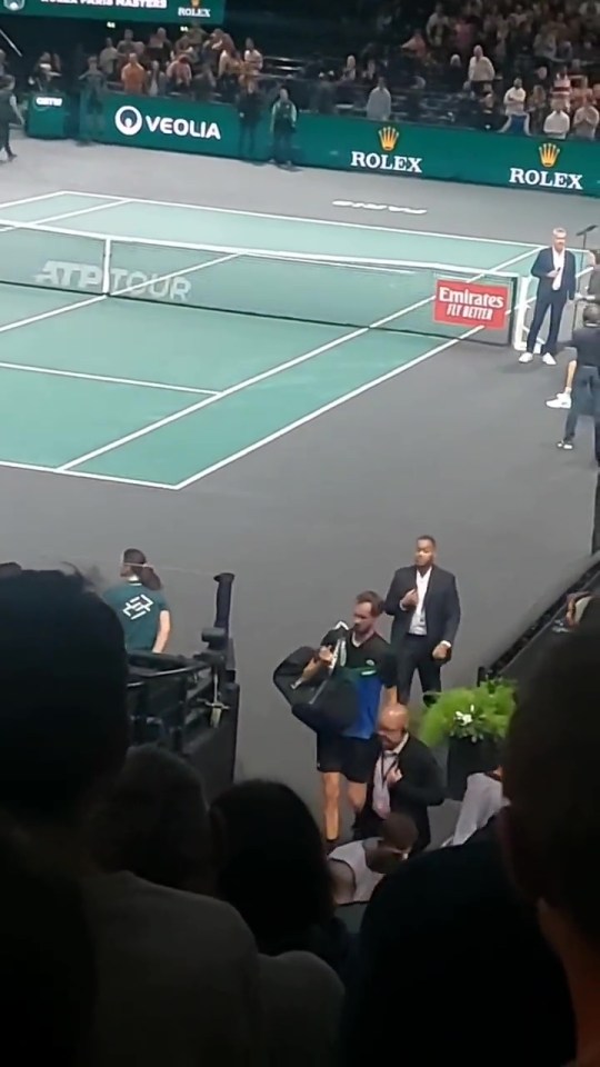 Tennis star Medvedev accused of SWEARING at Paris crowd after being booed – but he claims ‘I was just checking my nails’