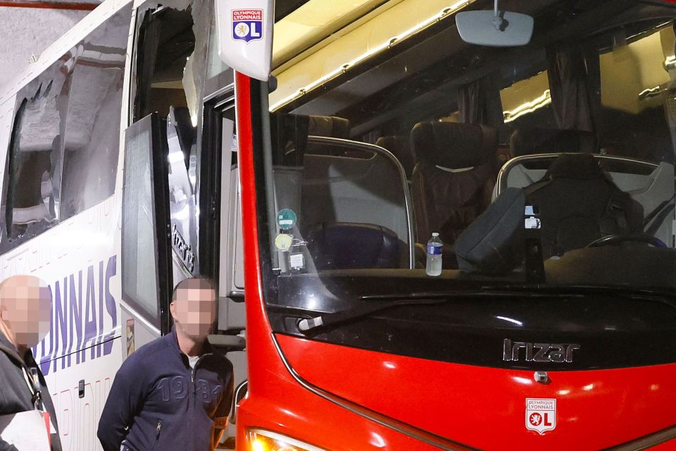 Why do grown-up men hurl missiles at buses carrying football teams? It’s lucky no one died in Lyon bottle attack