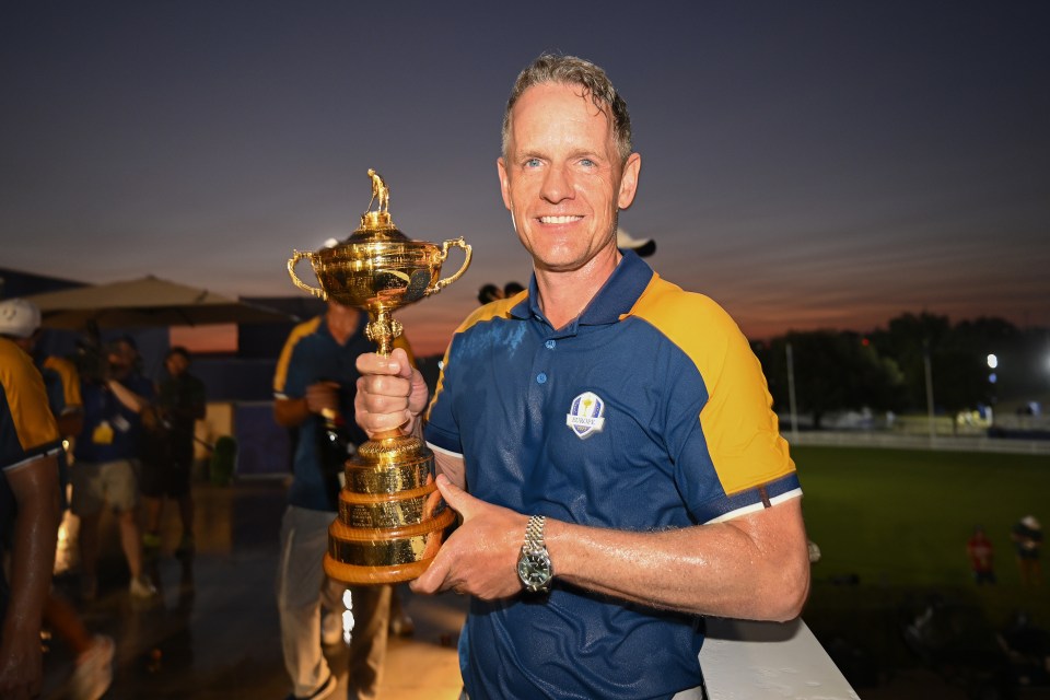 Bizarre Ryder Cup tradition continues as massive memento is carried by ship from Italy to Luke Donald’s Florida home