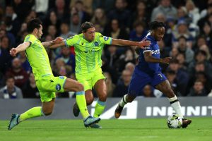 Chelsea fans rage as Raheem Sterling denied ‘stonewall penalty’ in Carabao Cup and say ‘of course there’s no VAR’