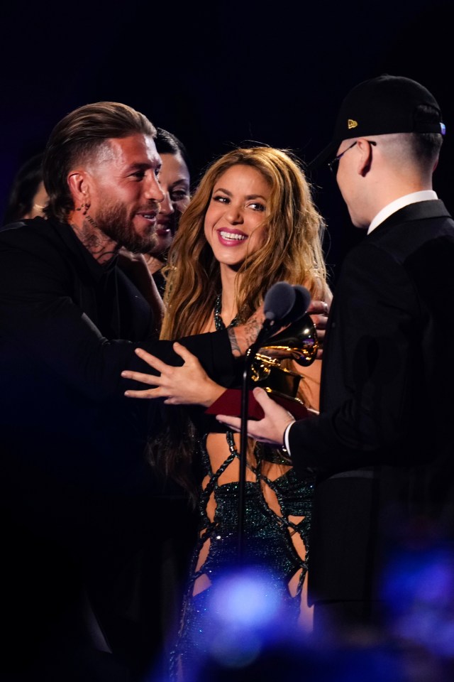 Fans say ‘this is generational s***housery’ as Sergio Ramos gives Shakira award for Gerard Pique ‘diss track’