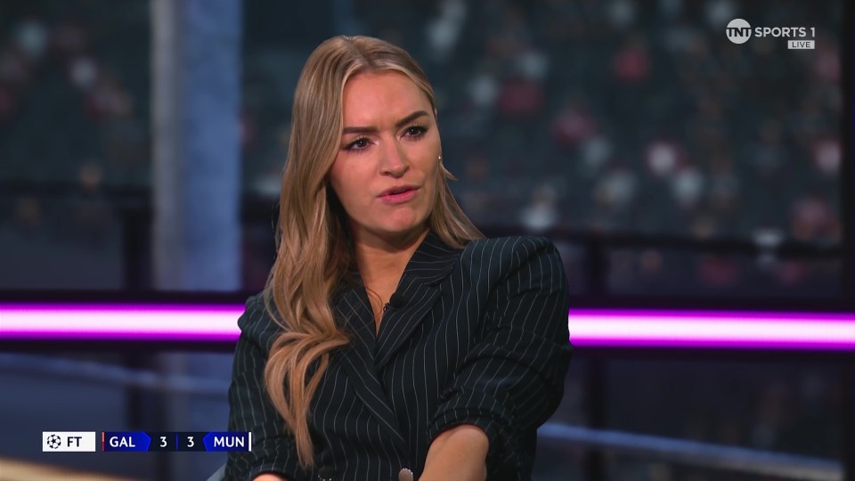 Laura Woods wows in stylish outfit on TNT Sports as Man Utd fans say ‘at least we got to see her’ after Galatasaray draw